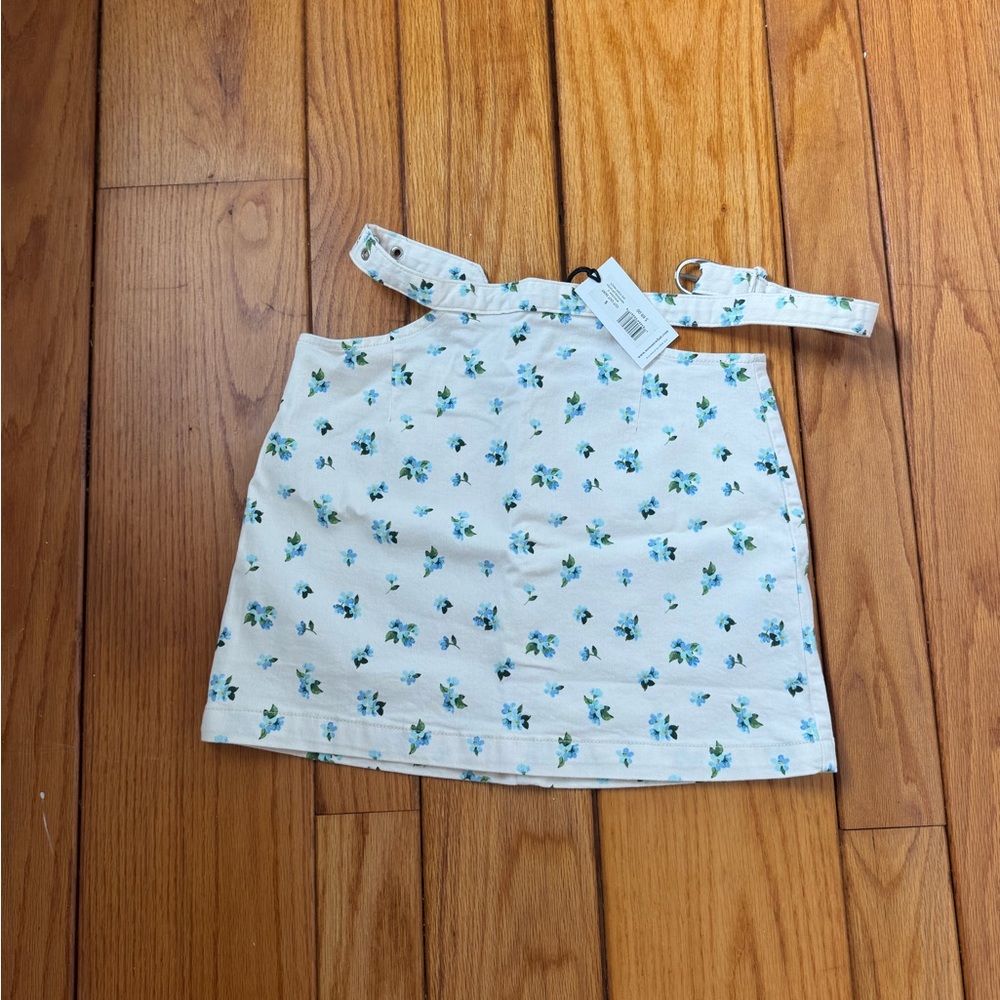 WeWoreWhat Floral Print Skirt with Belt